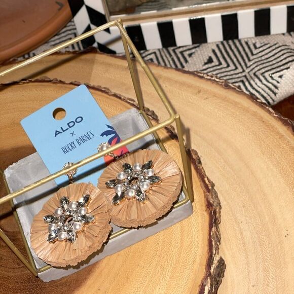 ALDO x Rocky Barnes Endless Summer Raffia Earring - Picture 6 of 7